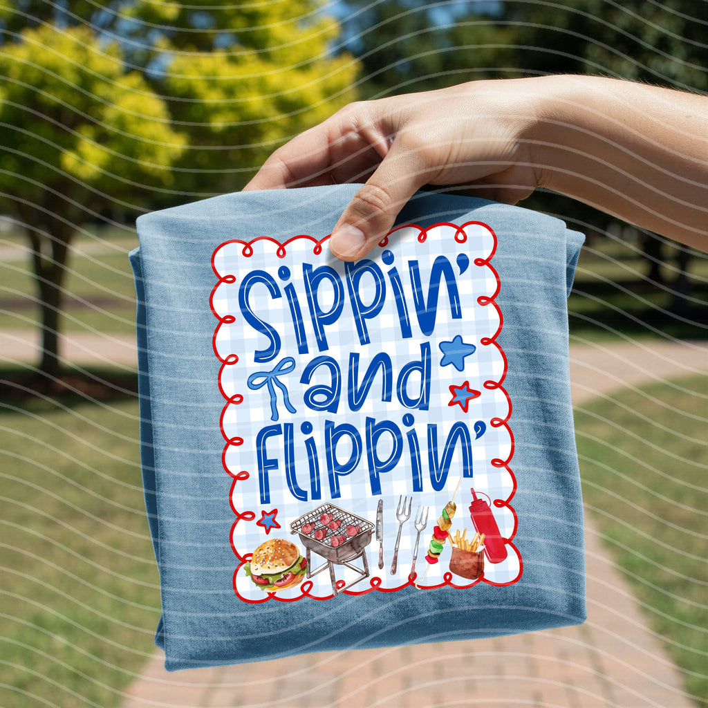 Sippin and Flippin Graphic Tee product image 1