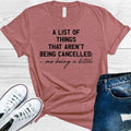 A List of Things That Aren't Being Cancelled -Me a B**** product image 1