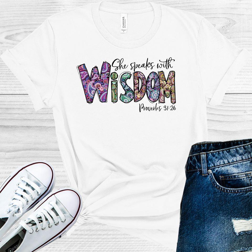 She Speaks with Wisdom Graphic Tee product image 1