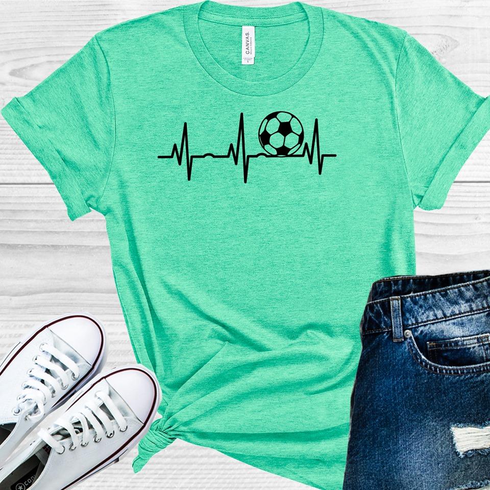 Soccer Heartbeat Graphic Tee product image 1