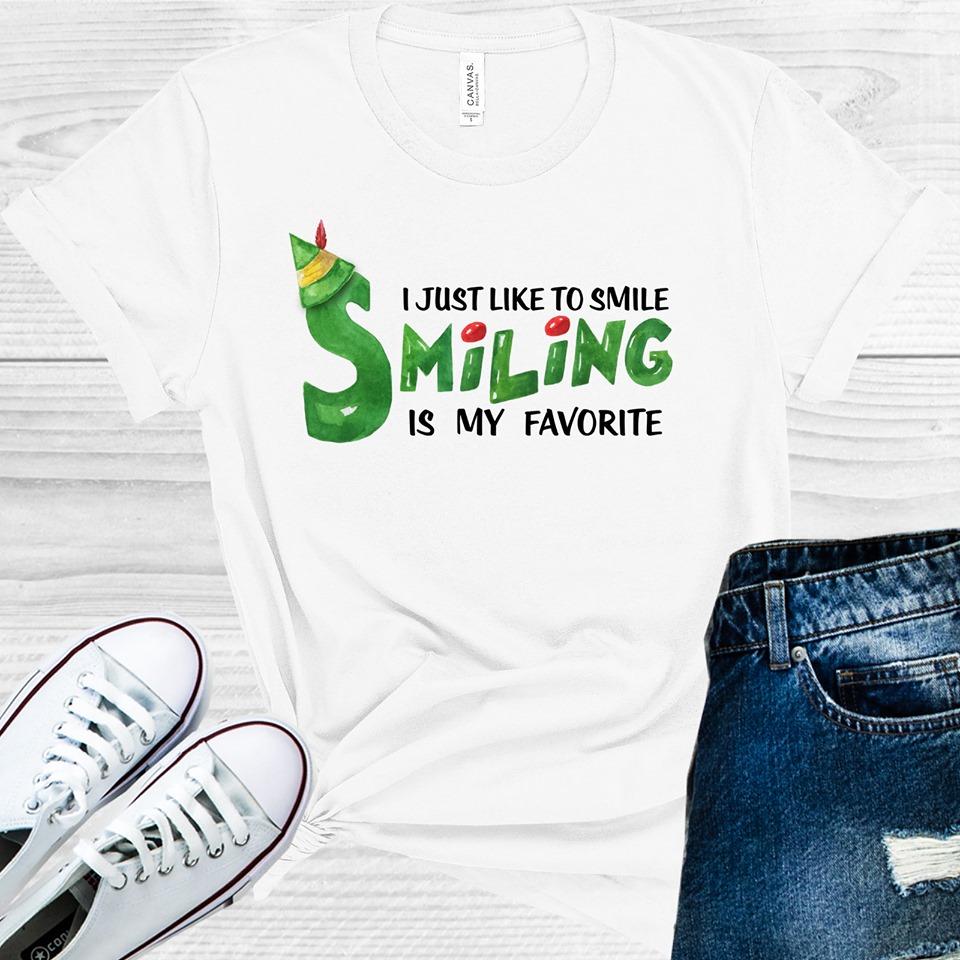 I Just Like to Smile Smiling is My Favorite Graphic Tee product image 1