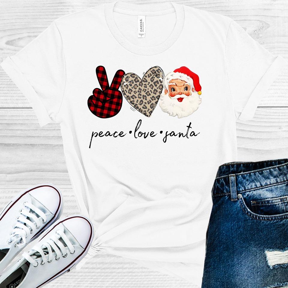 Peace Love Santa Graphic Tee product image 1