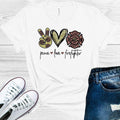 Peace Love Firefighter Graphic Tee product image 1