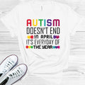 Autism Doesn't End in April Graphic Tee product image 1