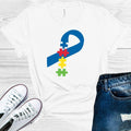Autism Puzzle Ribbon Graphic Tee product image 1
