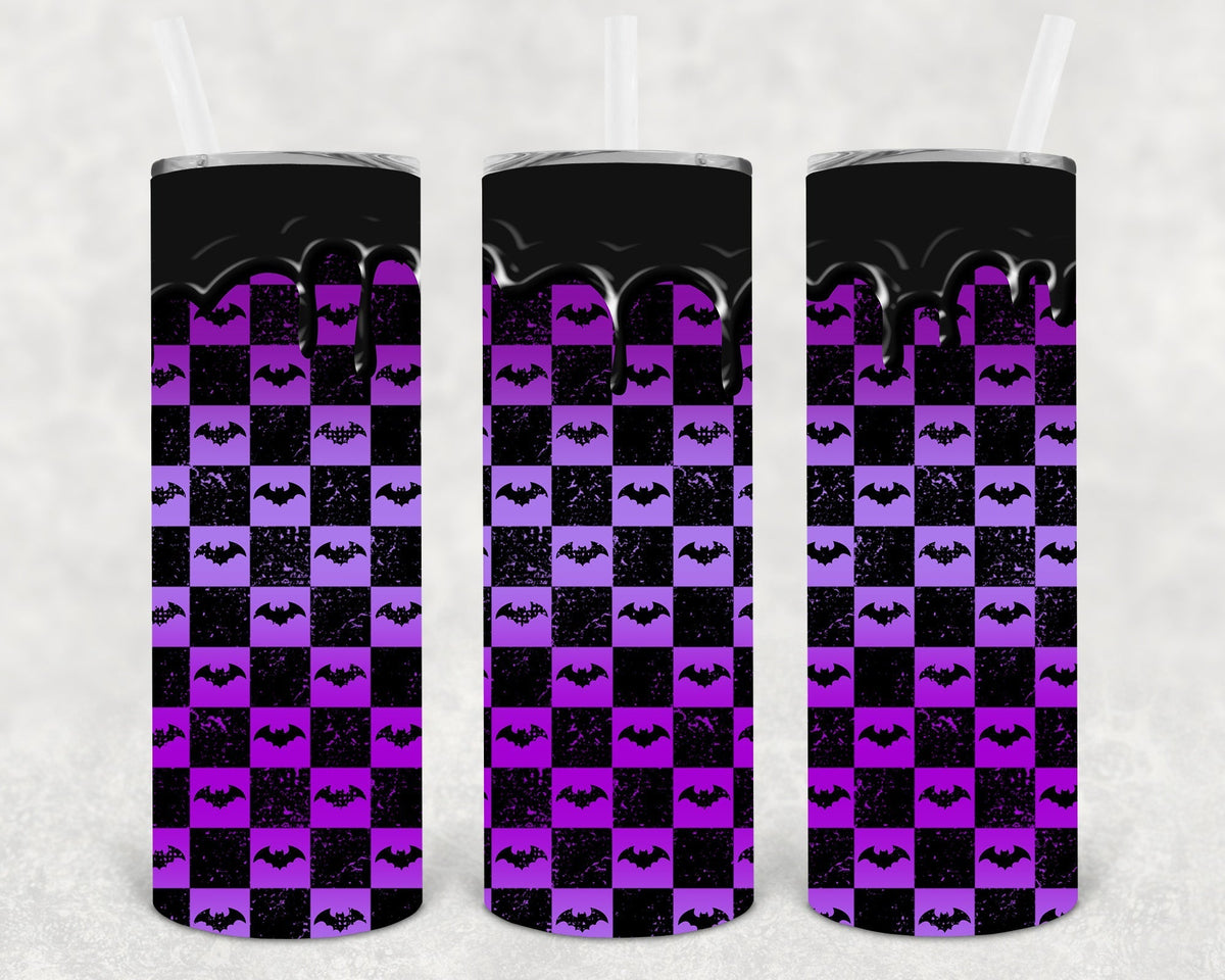 Bats 20 oz Skinny Tumbler