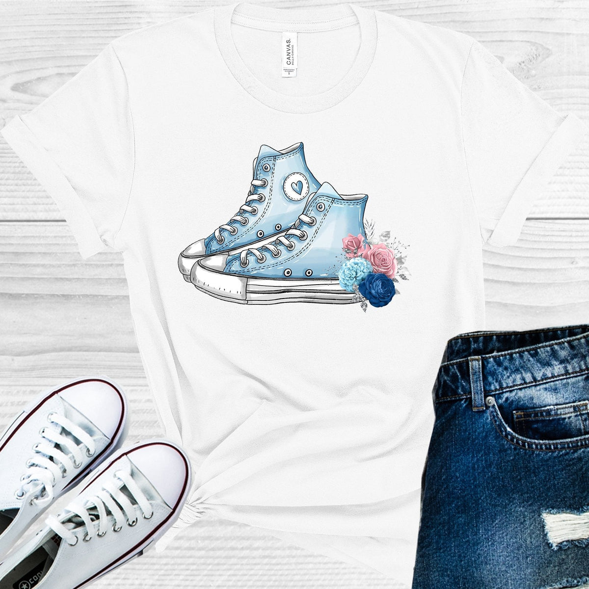 Blue Sneakers Graphic Tee product image 1