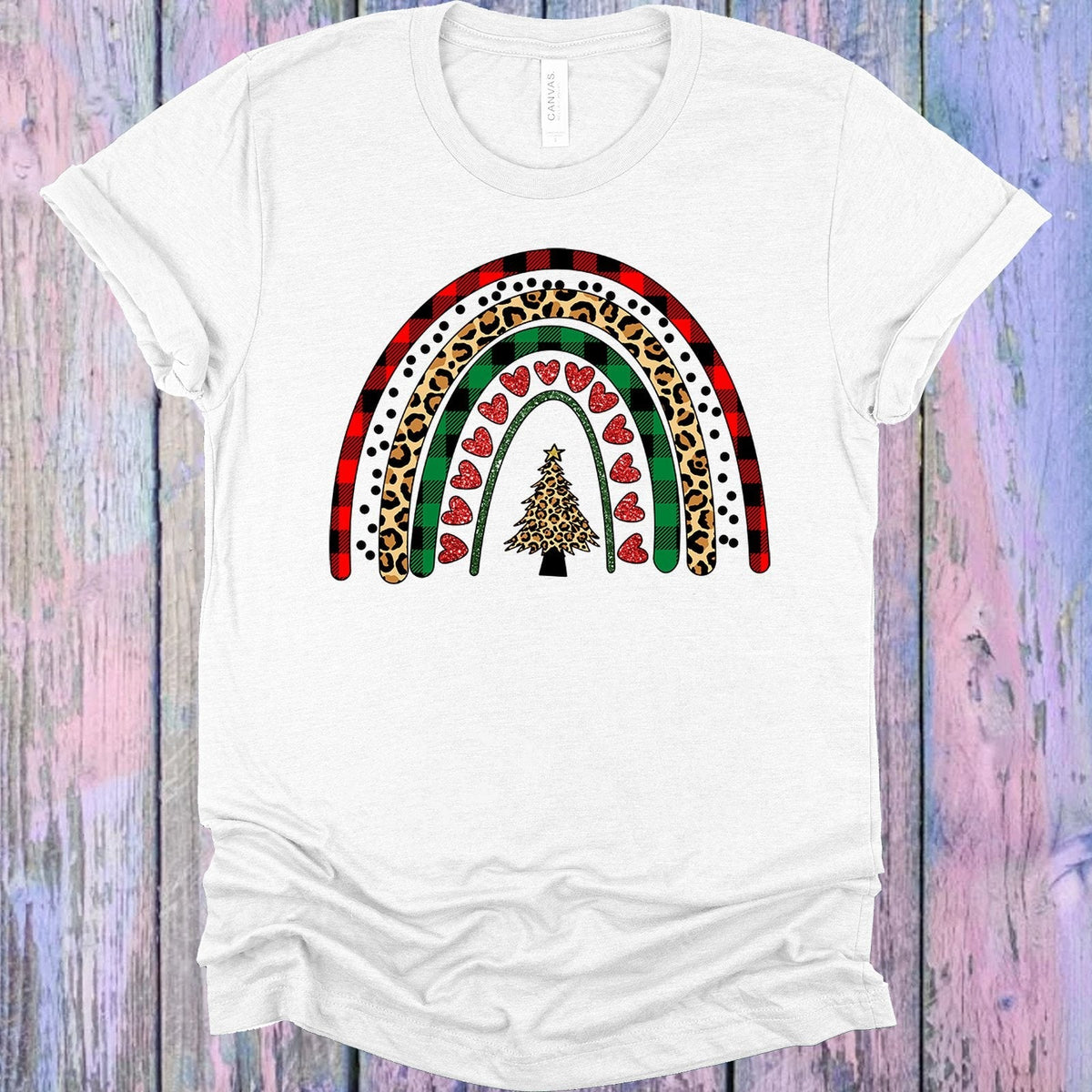 Christmas Rainbow Graphic Tee product image 1