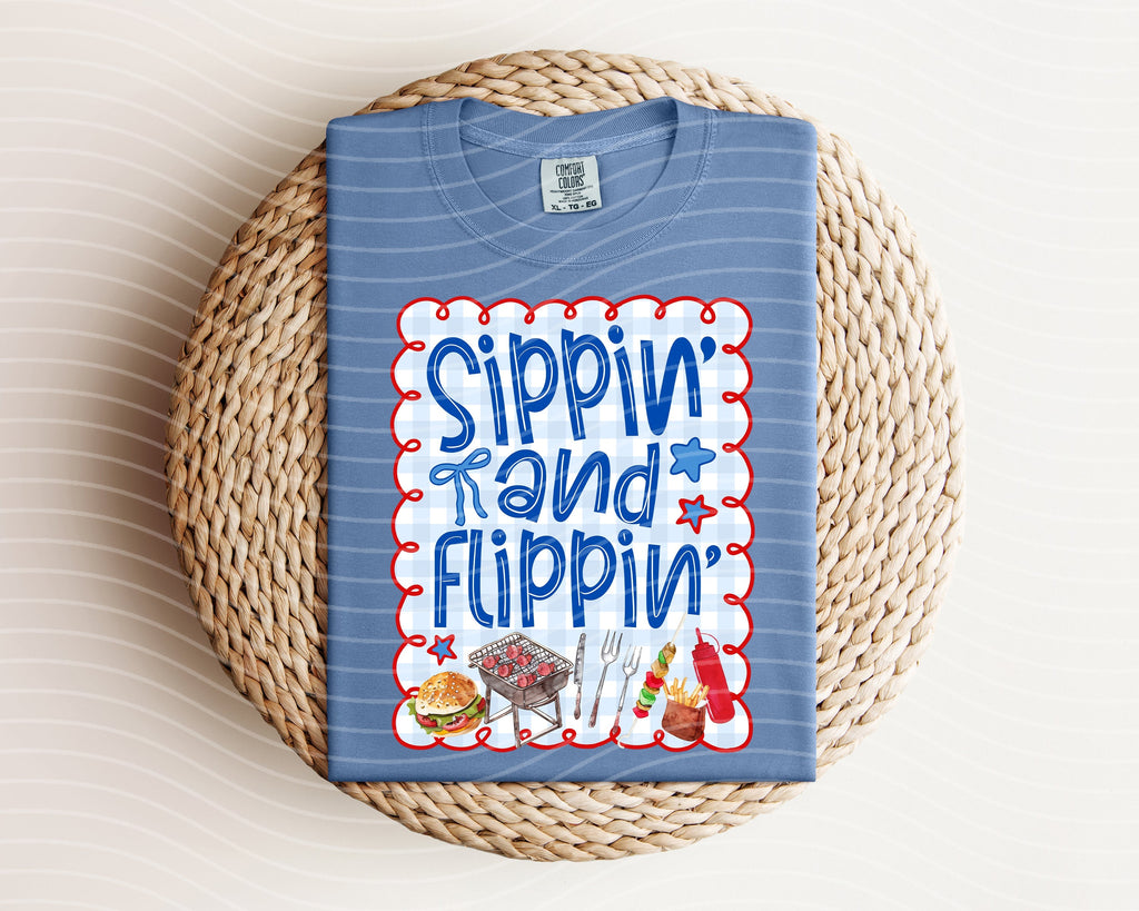 Sippin and Flippin Graphic Tee product image 2