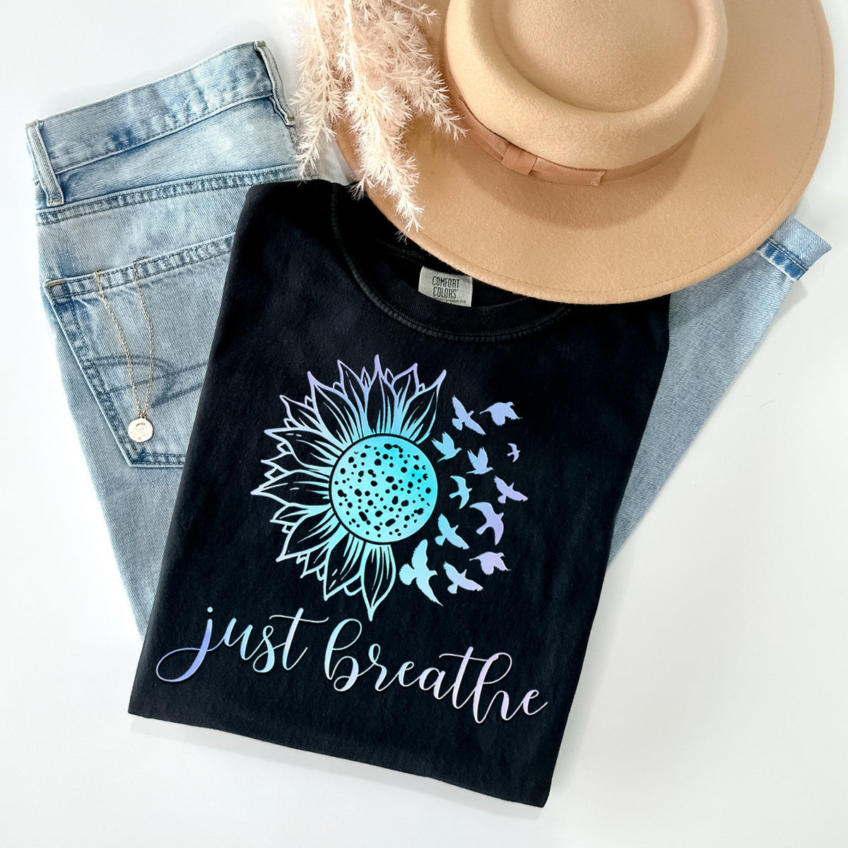 Just Breathe Graphic Tee product image 1