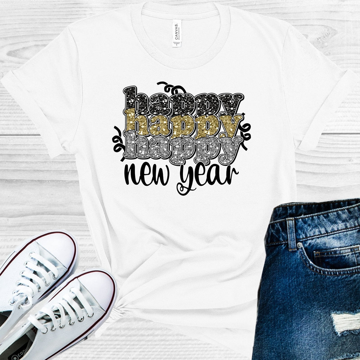 Happy New Year Graphic Tee product image 1