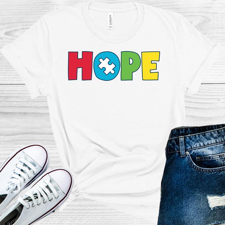 Hope Autism Awareness Graphic Tee product image 1
