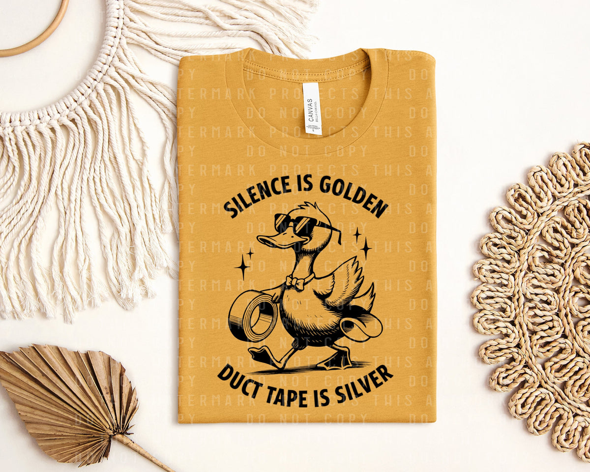 Silence is Golden Graphic Tee product image 1