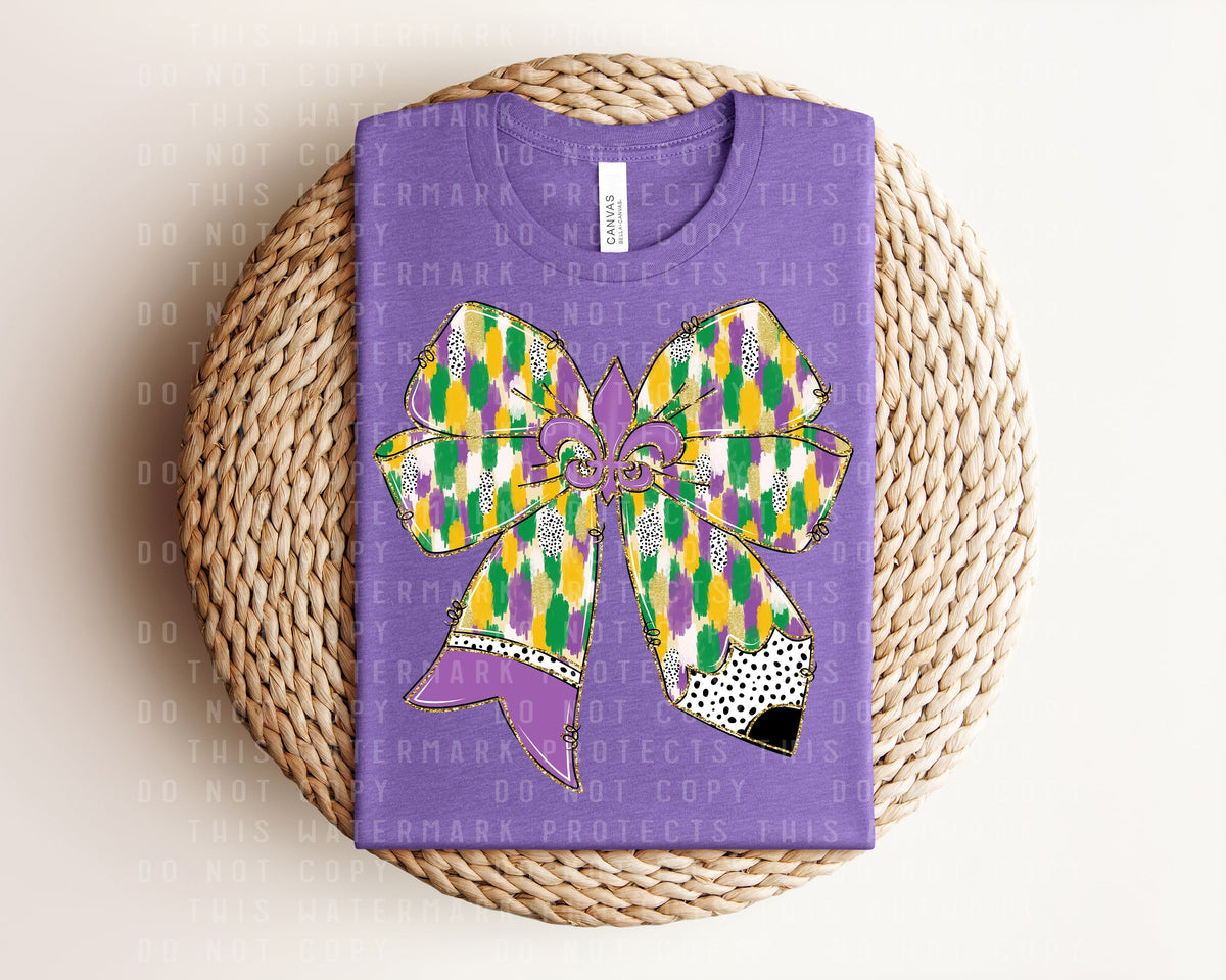 Mardi Gras Pencil Graphic Tee product image 1