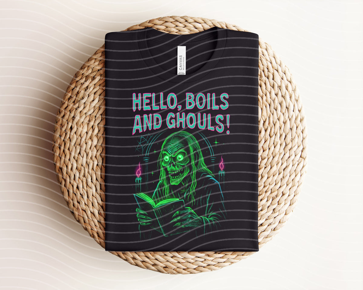 Hello Boils and Ghouls Neon Graphic Tee product image 1
