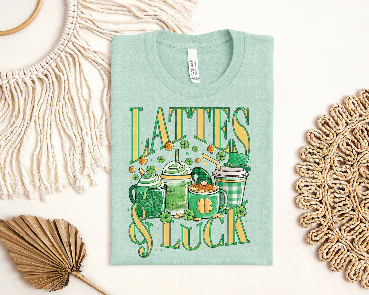 Lattes & Luck Graphic Tee product image 1