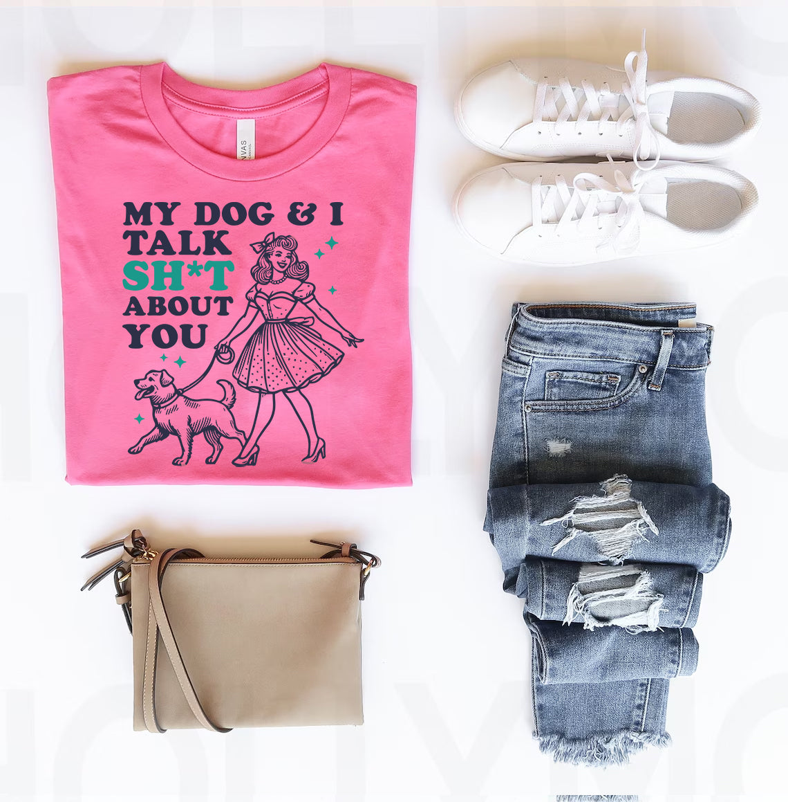 My Dog and I Talk Sh*t About You Graphic Tee product image 1