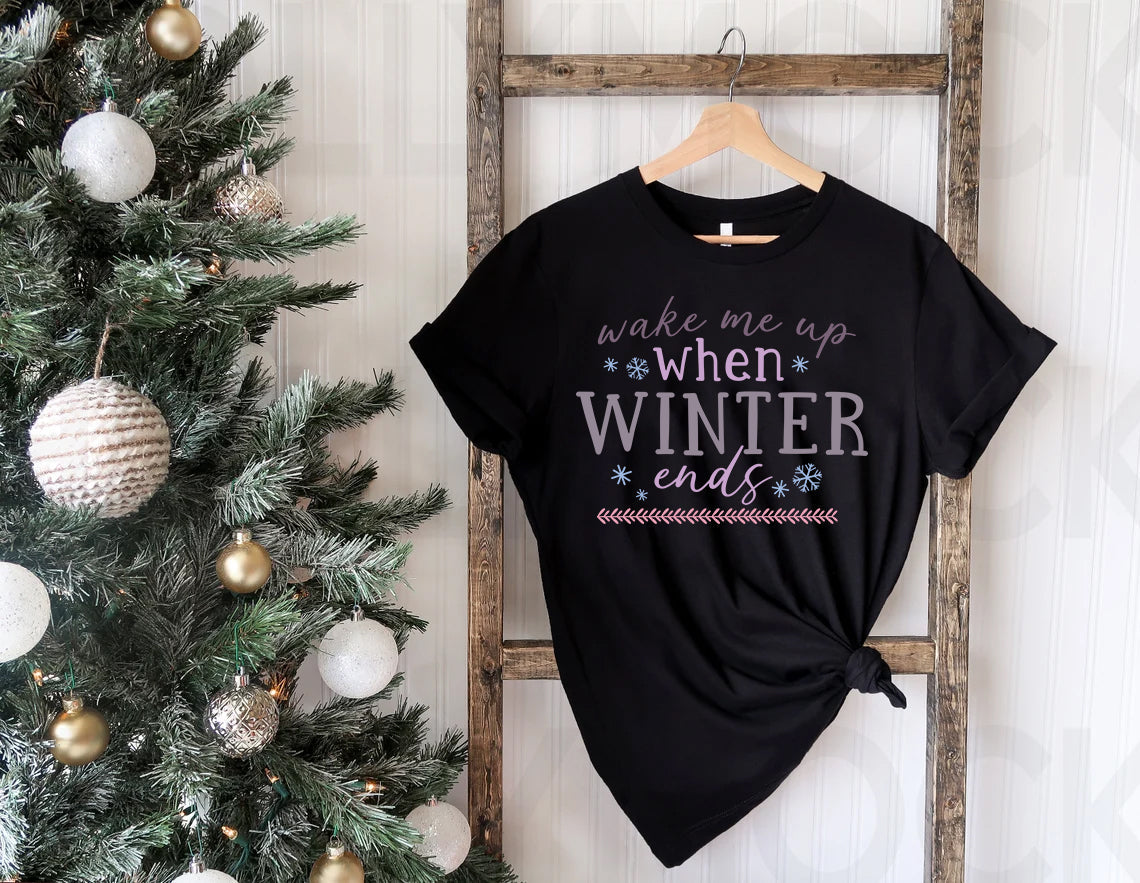Wake Me Up When Winter Ends Graphic Tee product image 1