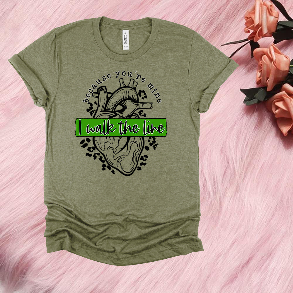 Because You're Mine I Walk the Line (Military) Graphic Tee product image 1