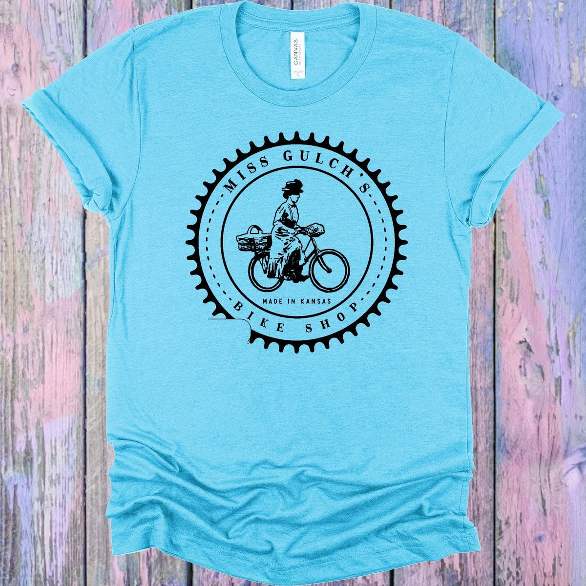 Miss Gulchs Bike Shop Graphic Tee product image 1