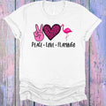 Peace Love Flamingo Graphic Tee product image 1