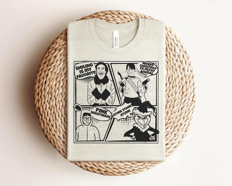 Christmas Comic Graphic Tee product image 1