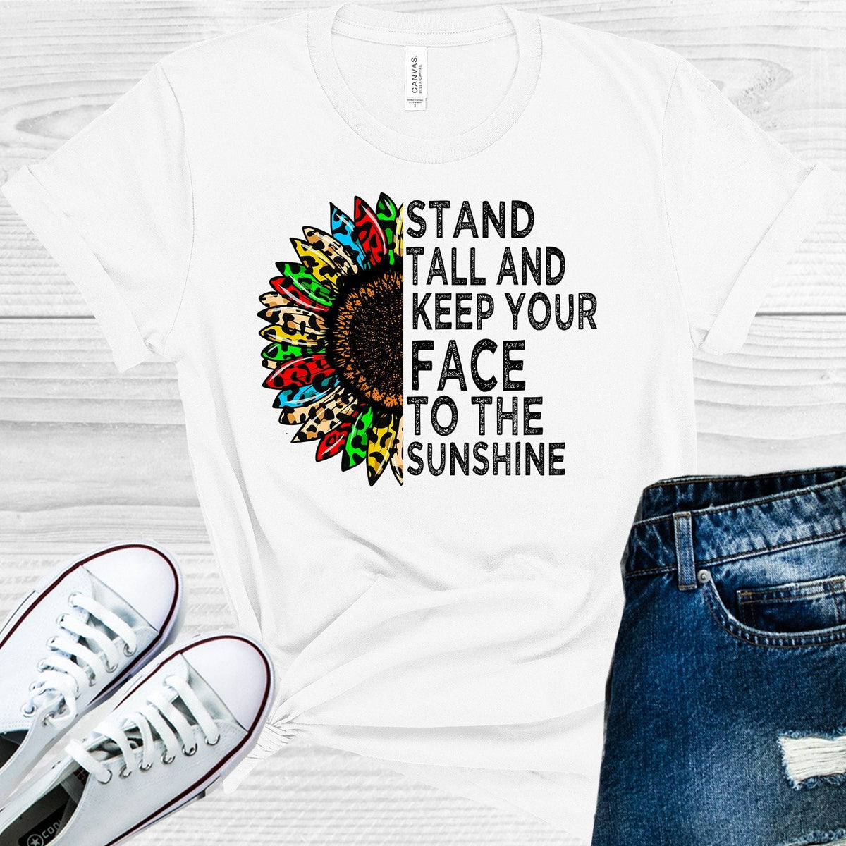 Stand Tall and Keep Your Face to the Sunshine Graphic Tee product image 1