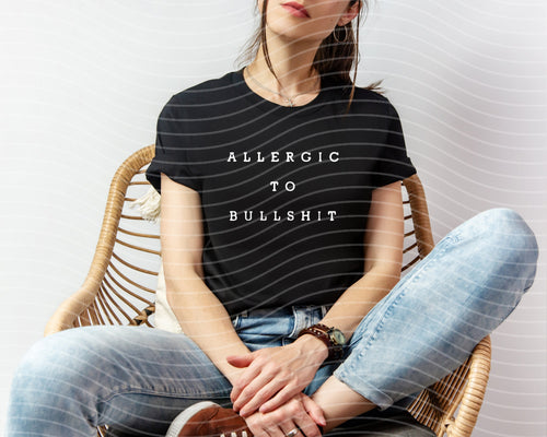Allergic to Bullsh** Graphic Tee product image 1