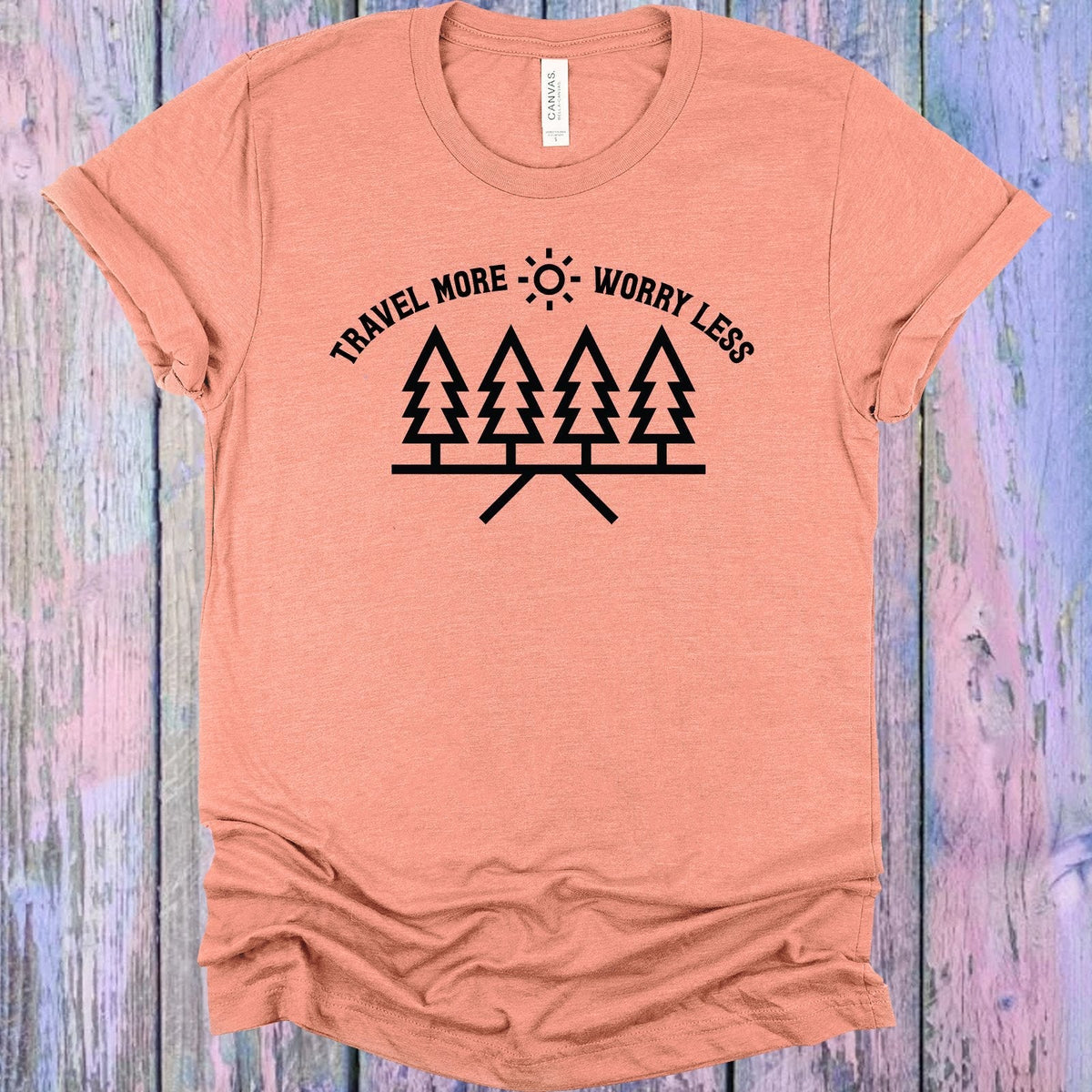 Travel More Worry Less Graphic Tee product image 1