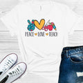 Peace Love Teach Graphic Tee product image 1
